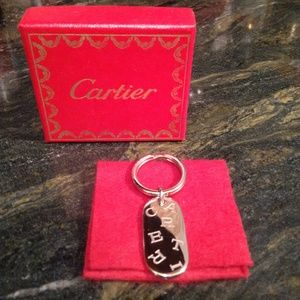 CARTIER Stainless Steel Keyring